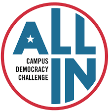 ALL IN Campus Democracy Challenge Logo