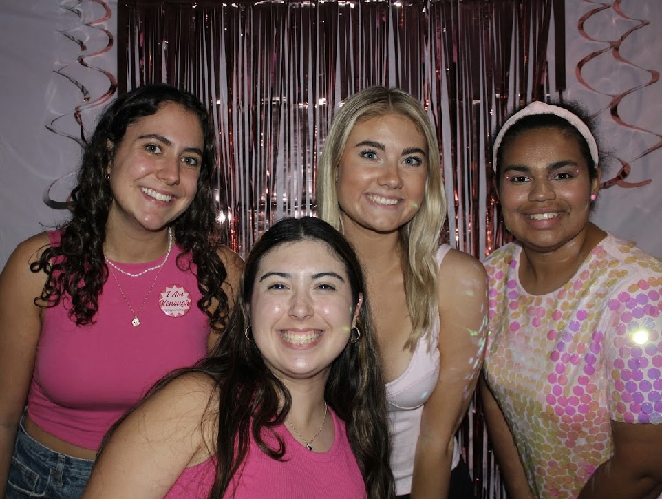 Meet the officers from the Roots of Compassion and Kindness RSO for the 2023-2024 year. From left: Lolarose, Emily, Natalie, Alyssa.