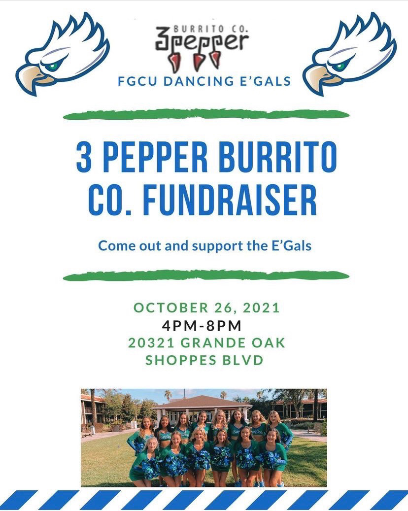 3 Pepper Burrito Company Fundraiser Flyer