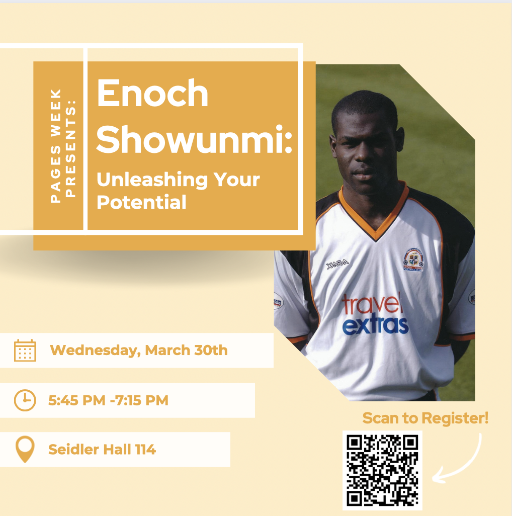 PAGES Week Presents: Enoch Showunmi - Unleashing Your Potential